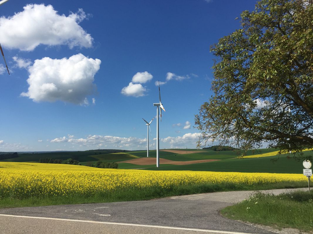 Lange Ausfahrt von Würzburg, gemeindefreies Gebiet nach Waldbrunn