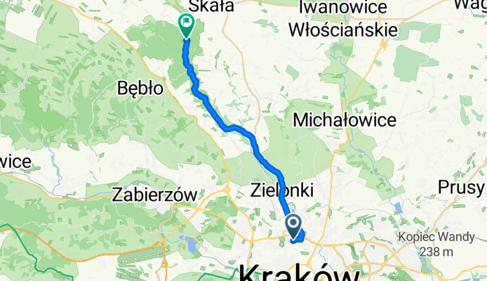 Kraków (Krowodrza Górka) - Ojców (Zamek)