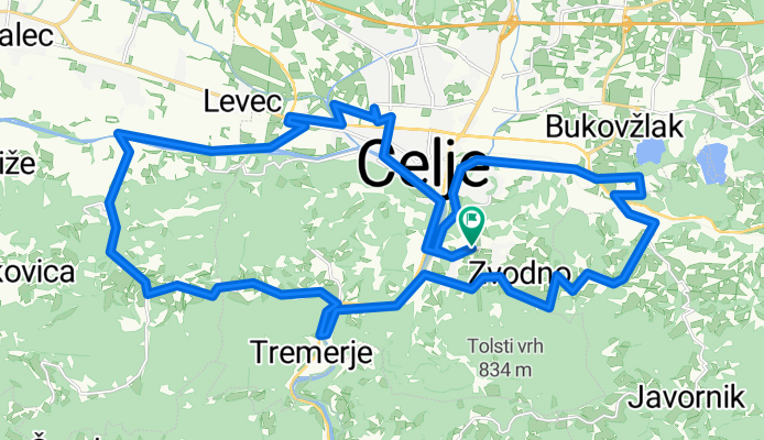 Lengthy bike tour through Celje
