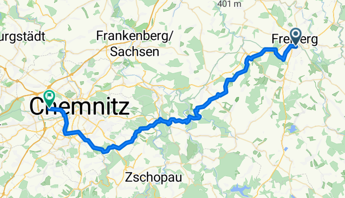 Freiberg - Augustusburg - Chemnitz