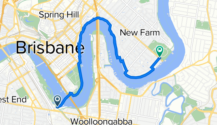 South Bank to New Farm Park