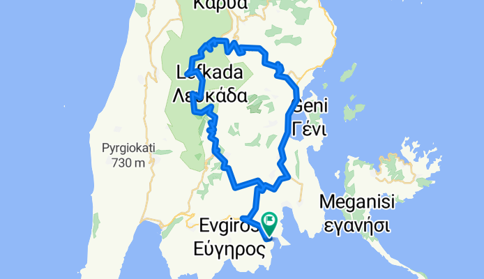 Sivota-Ag. Ilias-Englouvi-Vafkeri-Nidri-Sivota