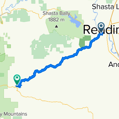 West Redding to Platina