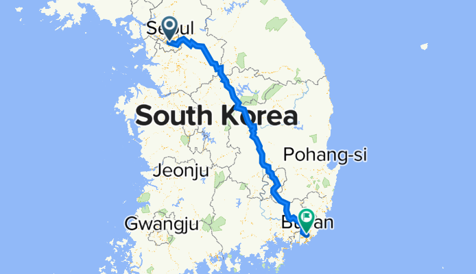 Seoul to Busan