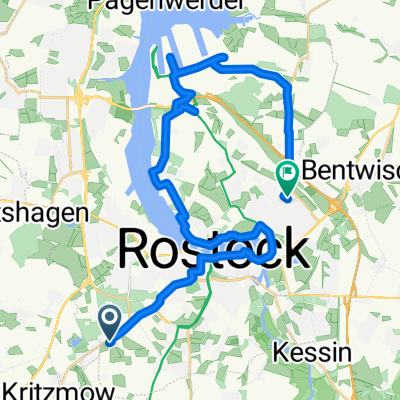 Ausfahrt durch Rostock