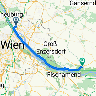 Lange Radrunde von Wien nach Orth an der Donau