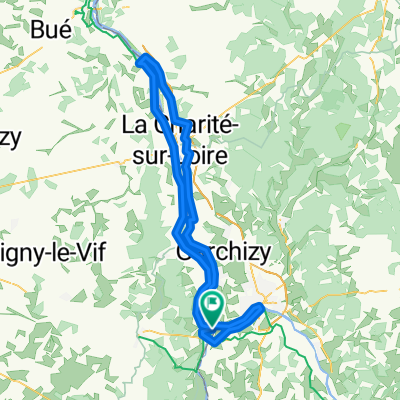 LA LOIRE : CUFFY-POUILLY-NEVERS = 105 KM