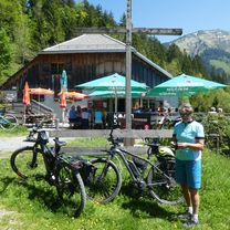 Radrunde, Dannerbruck - Gütle - Niedere - Kobelalpe und zurück 