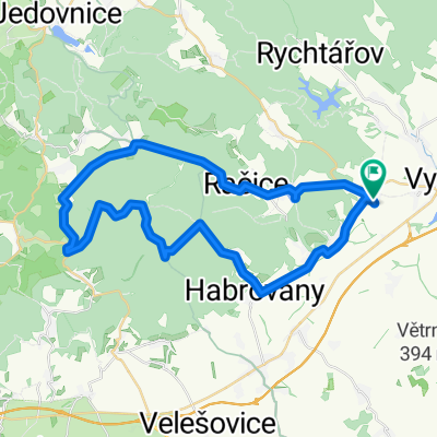 Long bike tour through Drnovice