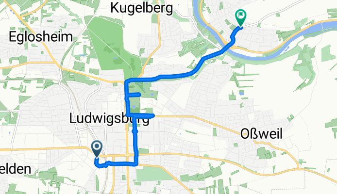 Kurze Ausfahrt durch Ludwigsburg
