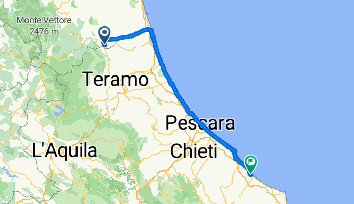 Day 16 Folignano to Fossacesia (Hotel Levante - nearby San Giovanni In Venere) - Tour Ends