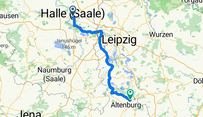 Halle - Schkeuditz, Elsterradweg - Windischleuba