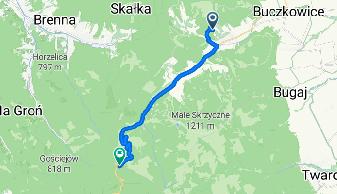 74 szczyrk 10 km do mety 