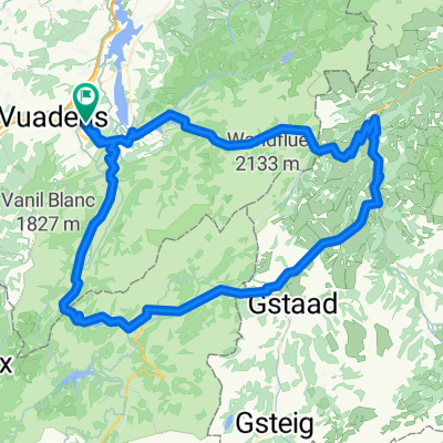 Boucle Bulle-Jaun-Chateau d'Oex