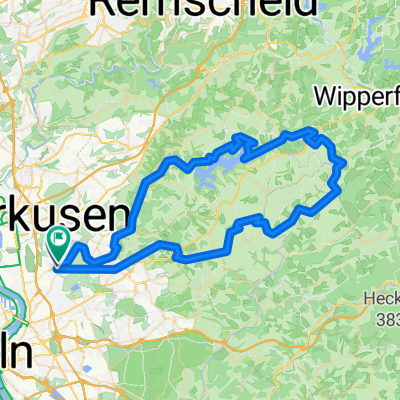 Feldkreuz bei Lindlar und halbe Dhünntalumrundung