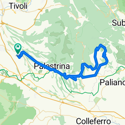 Zagarolo - Palestrina - Cave - Genazzano - Olevano Romano - Bellegra - San Vito - Genazzano - Cave - Palestrina - Zagarolo