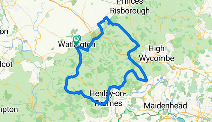 Chilterns loop Watlington-HW-Marlow-Henley