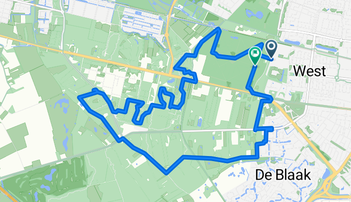 Rondje Warande Tilburg zuid 13,5