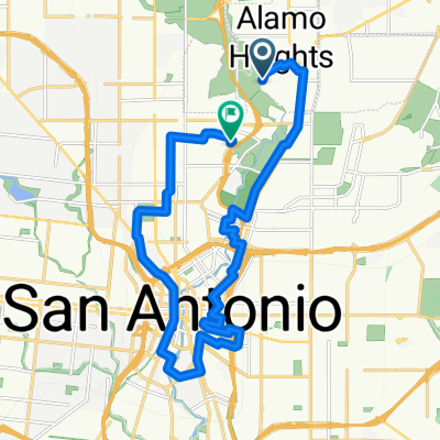 ride from Alamo Heights to San Antonio