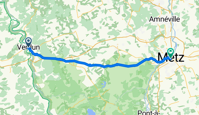 Verdun - Metz 68 Km 490 Hm