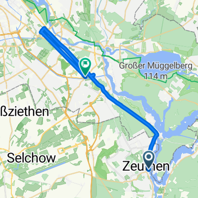 ride from Zeuthen to Berlin