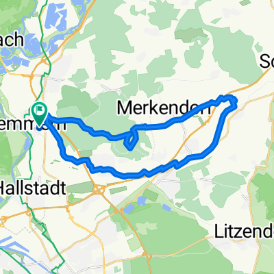 Tour zum Biergarten in Wiesengiech.gpx