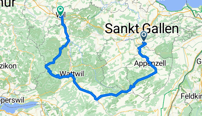 Teufen-Schwägalp-Wattwil-Chrüzegg-Wil
