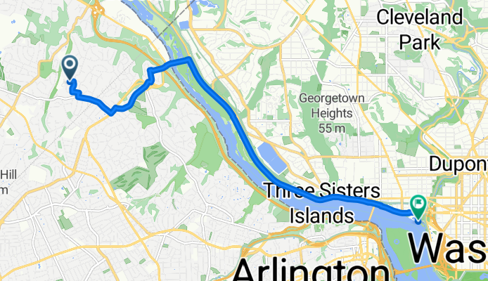 To TBC via Capital Crescent (change at Fletchers)
