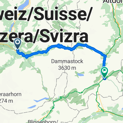 Meiringen - Sustenpass - Wassen - Andermatt