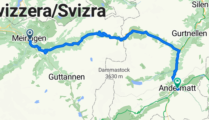 Meiringen - Sustenpass - Wassen - Andermatt