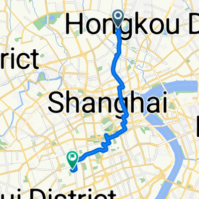 ride through Shanghai