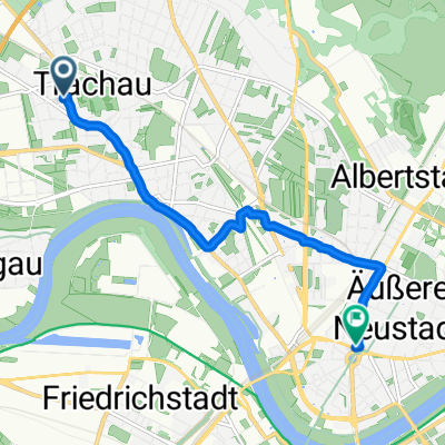 Schnelle Ausfahrt durch Dresden