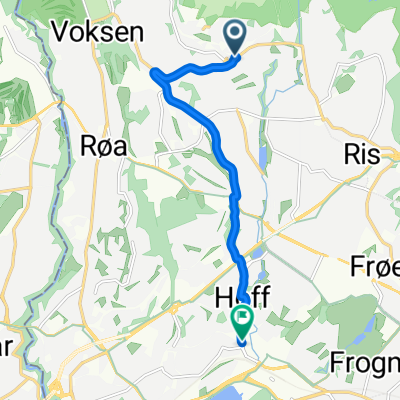 Nedoverbakke fra Besserud til Skøyen