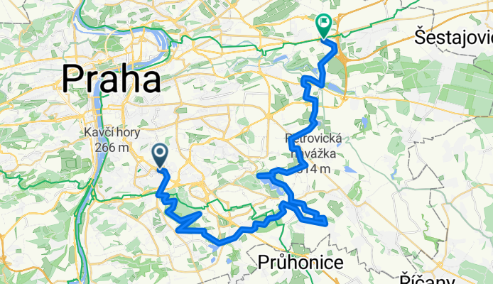 Traily-Krč-Milíčov-Botič-Hostivař