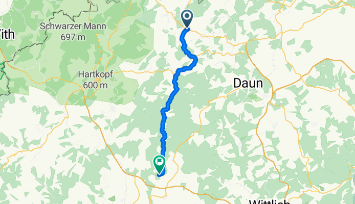 Hillesheim Eifel nach Kyllburg Eifel