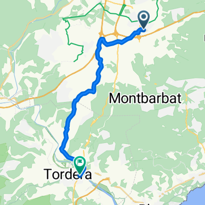 Vidreres to Tordera. Track most of the way