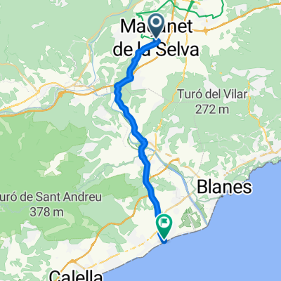 Macanet de la Selva to Malgret De Mar