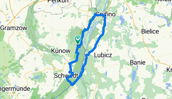 Lange Ausfahrt durch Gartz (Oder)