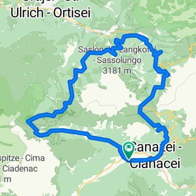 Giro intorno al Sassolungo