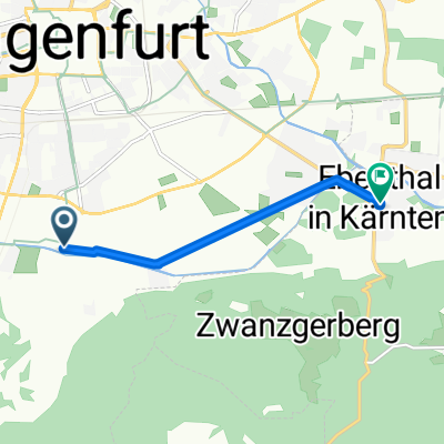 Kurze Radrunde durch Gemeinde Ebenthal in Kärnten