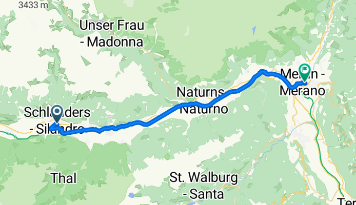 Lange Ausfahrt durch Meran