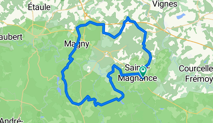 Long ride through Sainte-Magnance