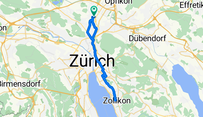 Zollikon retour mit dem Dahon-Faltvelo