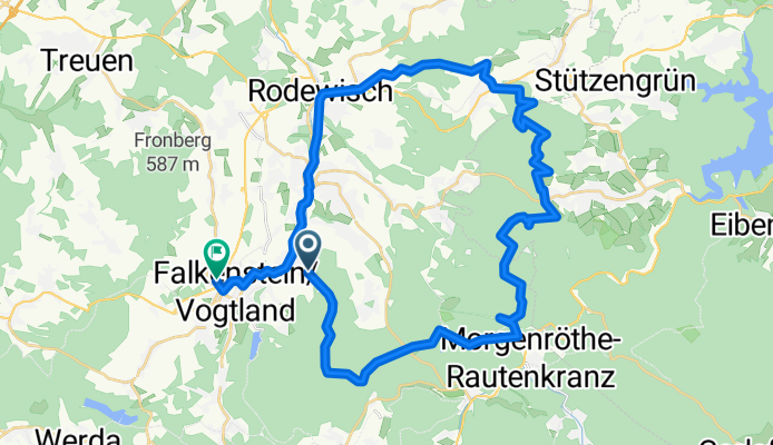 Falkenstein über Kuhberg Rodewisch zurück