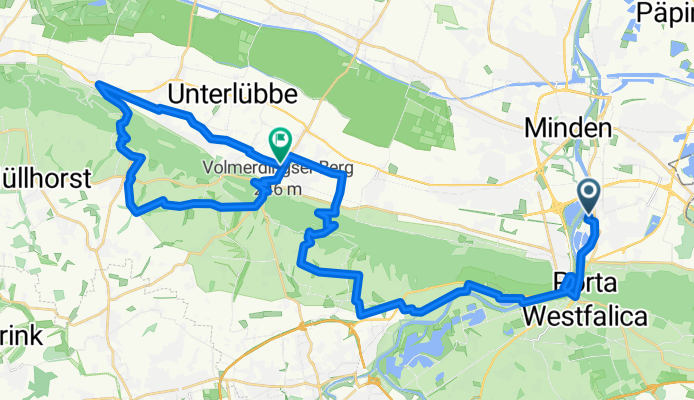 Bergetappe 55 km