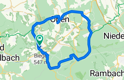 Route in der Bikemap App öffnen