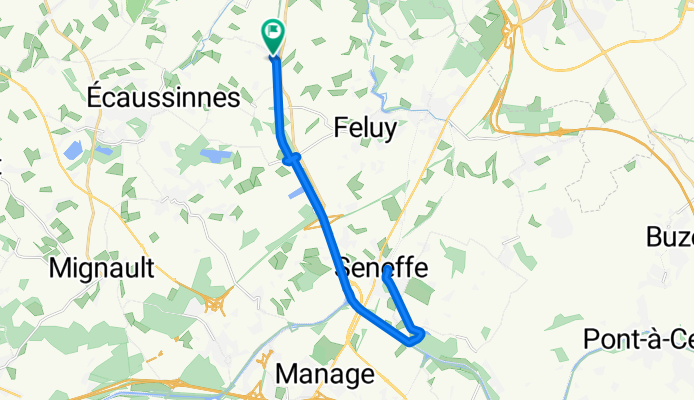 bike tour through Ecaussinnes