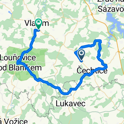 Valcha-Keblov-Čechtice-Nače-Louňovice-Vlašim