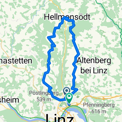Lange Ausfahrt durch Linz