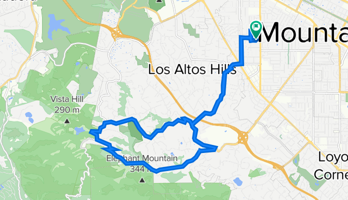 ride through Los Altos